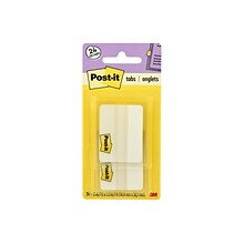 Post-it® Durable Tabs, 2 Wide, Solid, White, 24 Tabs/Pack (686-24WE)