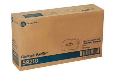 Georgia Pacific® Jumbo Jr. Toilet Paper Dispenser, Black (59210)
