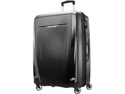Samsonite Winfield 3 DLX Polycarbonate 4-Wheel Spinner Luggage, Black (120754-1041)