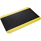 Crown Mats Industrial Deck Plate Anti-Fatigue Mat, 36" x 144", Black/Yellow (CD 0023YB)
