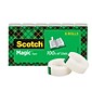 Scotch Magic Invisible Clear Tape Refill, 0.75" x 22.2 yds., 1"Core, 6 Rolls/Pack (810S6)