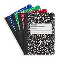 Staples Mini Composition Notebook, 3.25 x 4.5, College Ruled, 80 Sheets, Assorted Colors, 2/Pack (
