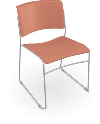 MooreCo Akt Stacking Student Chair, Cayenne (56577-CAYENNE)
