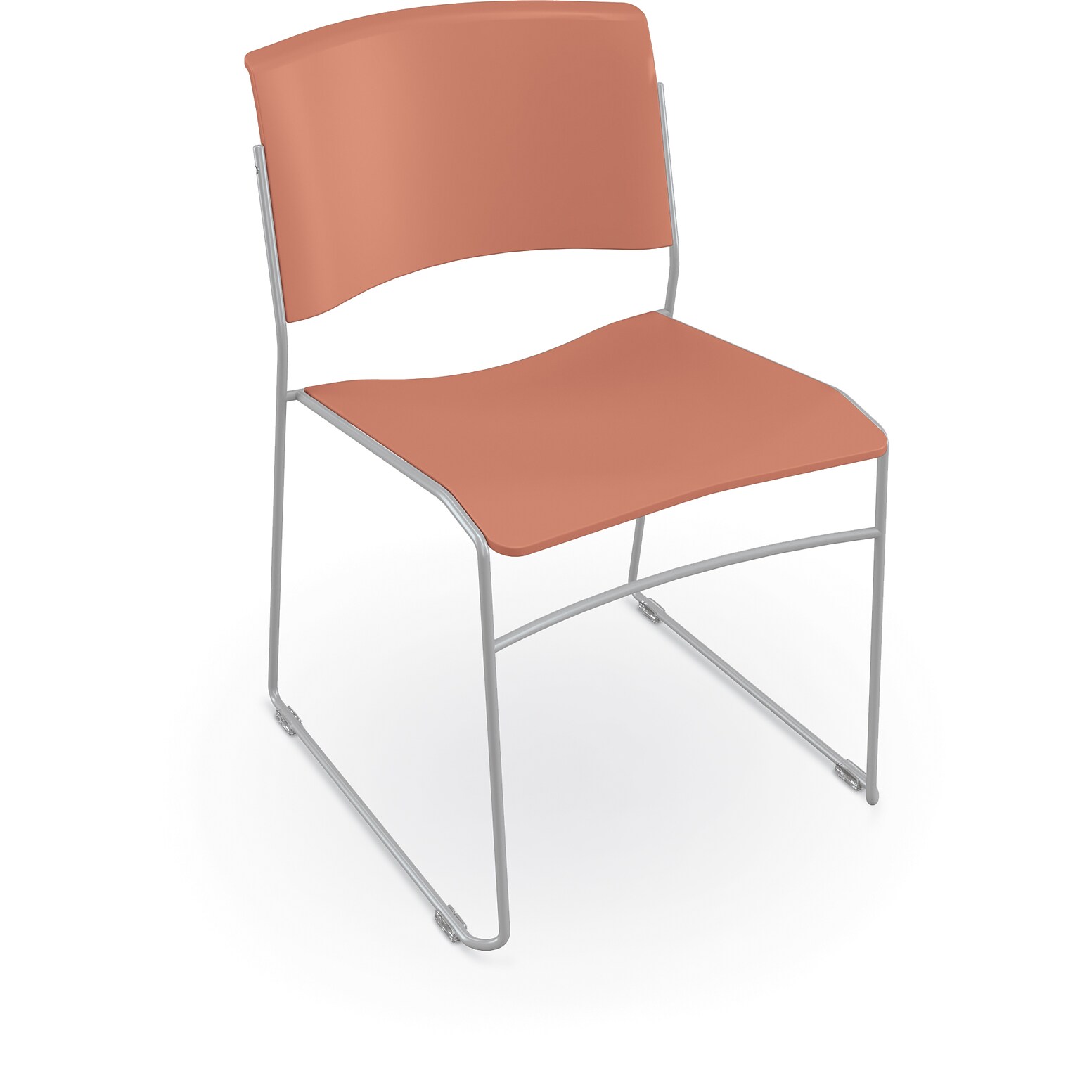 MooreCo Akt Stacking Student Chair, Cayenne (56577-CAYENNE)