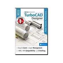 TurboCAD Designer 2D Drafting Software for Windows, 1 User [Download]