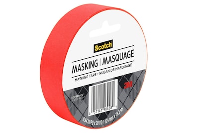 Scotch Expressions Masking Tape, 0.94 x 20 yds., Red (3437-PRD)