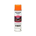 Rust-Oleum Industrial Choice Precision Line Inverted Marking Paint, Fluorescent Orange, 17 oz., 12/P
