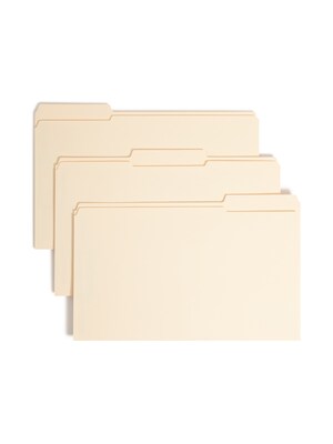 Smead SafeSHIELD® Recycled Reinforced Classification Folder, 3/4 Expansion, Legal Size, Manila, 50/