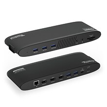 Plugable 14-in-1 Triple Monitor USB-C Docking Station, 100W, Black (UD-3900PDH)