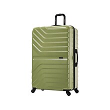 InUSA Aurum Polycarbonate/ABS Extra-Large Suitcase, Green (IUAUR00XL-GRN)