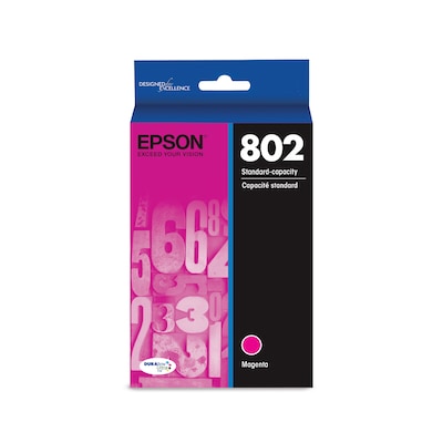 Epson T802 Magenta Standard Yield Ink Cartridge (T802320-S)