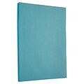 JAM Paper 30% Recycled Smooth Colored Paper, 24 lbs., 8.5 x 11, Blue, 50 Sheets/Pack (101592A)