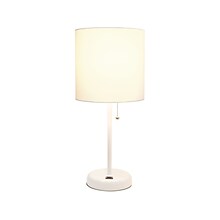 Creekwood Home Oslo LED Table Lamp, White (CWT-2011-WO)