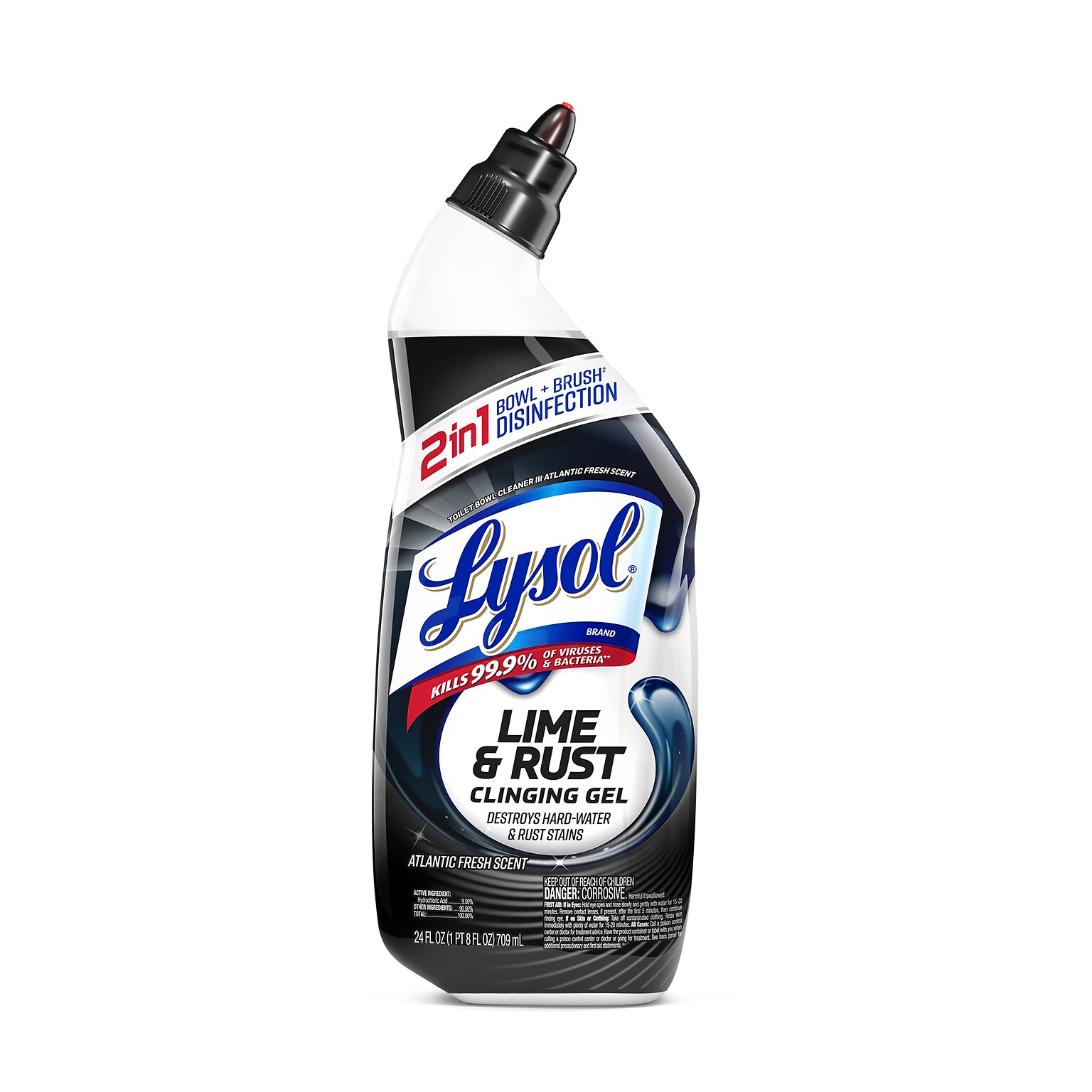 Lysol Toilet Bowl Cleaner Lime and Rust Remover, 24 Oz. (1920098013X)