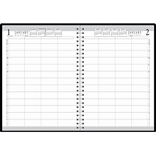 2024 House of Doolittle Executive 8.5 x 11 Daily 4-Person Group Practice Planner, Black (282-92-24