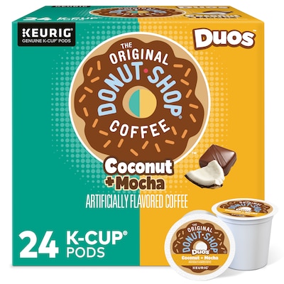 The Original Donut Shop Coconut Mocha Coffee, Medium Roast, 0.34 oz. Keurig® K-Cup® Pods, 24/Box (62