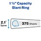 Avery Heavy Duty 1 1/2" 3-Ring View Binders, Slant Ring, Black (5400)