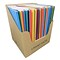 Roaring Spring Paper Products 2-Pocket Portfolio Folders with Fasteners, Assorted Colors, 100/Carton