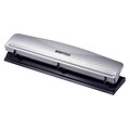 Bostitch 3-Hole Punch, 12 Sheet Capacity, Silver/Black (HP12)