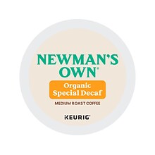 Newmans Own Organic Special Decaf Coffee, Keurig K-Cup Pod, Medium Roast, 96/Carton (4051CT)
