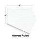 Staples™ 4" x 6" Index Cards, Lined, White, 100/Pack (TR50985)