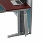 Bush Business Furniture Office in an Hour 63"H x 65"W L-Shaped Cubicle Workstation, Hansen Cherry (WC36494-03STGK)