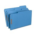 Quill Brand® 1/3-Cut Assorted 2-Fastener File Folders, , Legal, Blue, 50/Box (7358BE)