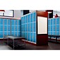 AdirOffice 72'' 3-Tier Key Lock Blue Steel Storage Locker, 2/Pack (629-203-BLU-2PK)