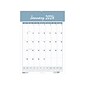 2024 House of Doolittle Bar Harbor 31.25" x 22" Monthly Wall Calendar, Wedgwood Blue/Gray (334-24)