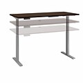 Bush Business Furniture Move 60 Series 60W Electric Height Adjustable Standing Desk, Mocha Cherry (