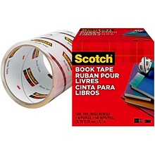 Scotch® Book Transparent Tape,  4 x 15 yds. (845-400)