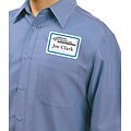 Avery Laser/Inkjet Name Badge Labels, 2 1/3 x 3 3/8, White/Blue, 2 Labels/Sheet, 20 Sheets/Pack (0