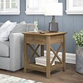 Bush Furniture Key West 20 x 20 End Table, Reclaimed Pine (KWT120RCP-03)