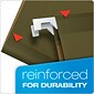 Pendaflex Reinforced Hanging File Folders, 1/5-Cut Tab, Legal Size, Standard Green, 25/Box (PFX 4153 1/5)