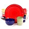Gibson Home 12 Piece Color Vibes Handpainted Stoneware Dinnerware Set Multi Color 93597560M