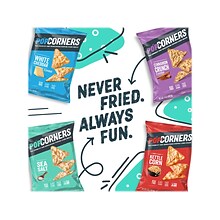 Popcorners Gluten-Free 4-Flavor Popped Corn Chips Snacks Variety Pack, 28 Bags/Box (02486)