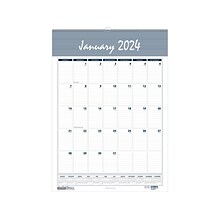 2024 House of Doolittle Bar Harbor 15.5 x 22 Monthly Wall Calendar, Wedgwood Blue/Gray (333-24)