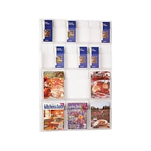 Safco Magazine Holder, 45 x 30, Clear Plastic (5600CL)