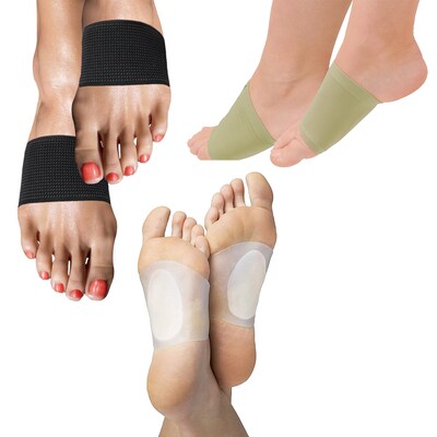Extreme Fit Nylon Foot Support Compression, Small/Medium, 3 Pairs/Pack (BUN-BLAAS-M-813)