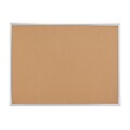 Quill Brand® Standard Durable Cork Bulletin Board, Aluminum Frame, 4W x 3H (28345-CC)