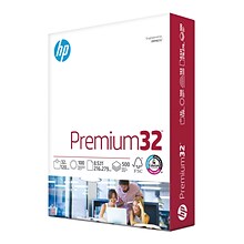 HP Premium32 8.5 x 11 Multipurpose Paper, 32 lbs., 100 Brightness, 500 Sheets/Ream (113100)