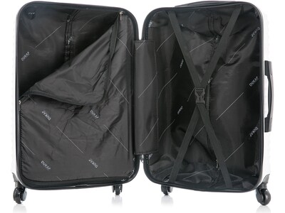 DUKAP Adly 21.45" Hardside Suitcase, 4-Wheeled Spinner, White (DKADL00S-WHI)