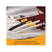 Zebra bLen Retractable Gel Pens, Medium Point, 0.7mm, Assorted Ink, 6/Pack (49501)