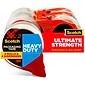 Scotch Heavy Duty Packing Tape with Dispenser, 1.88" x 54.6 yds., Clear, 4/Pack (3850-4RD)