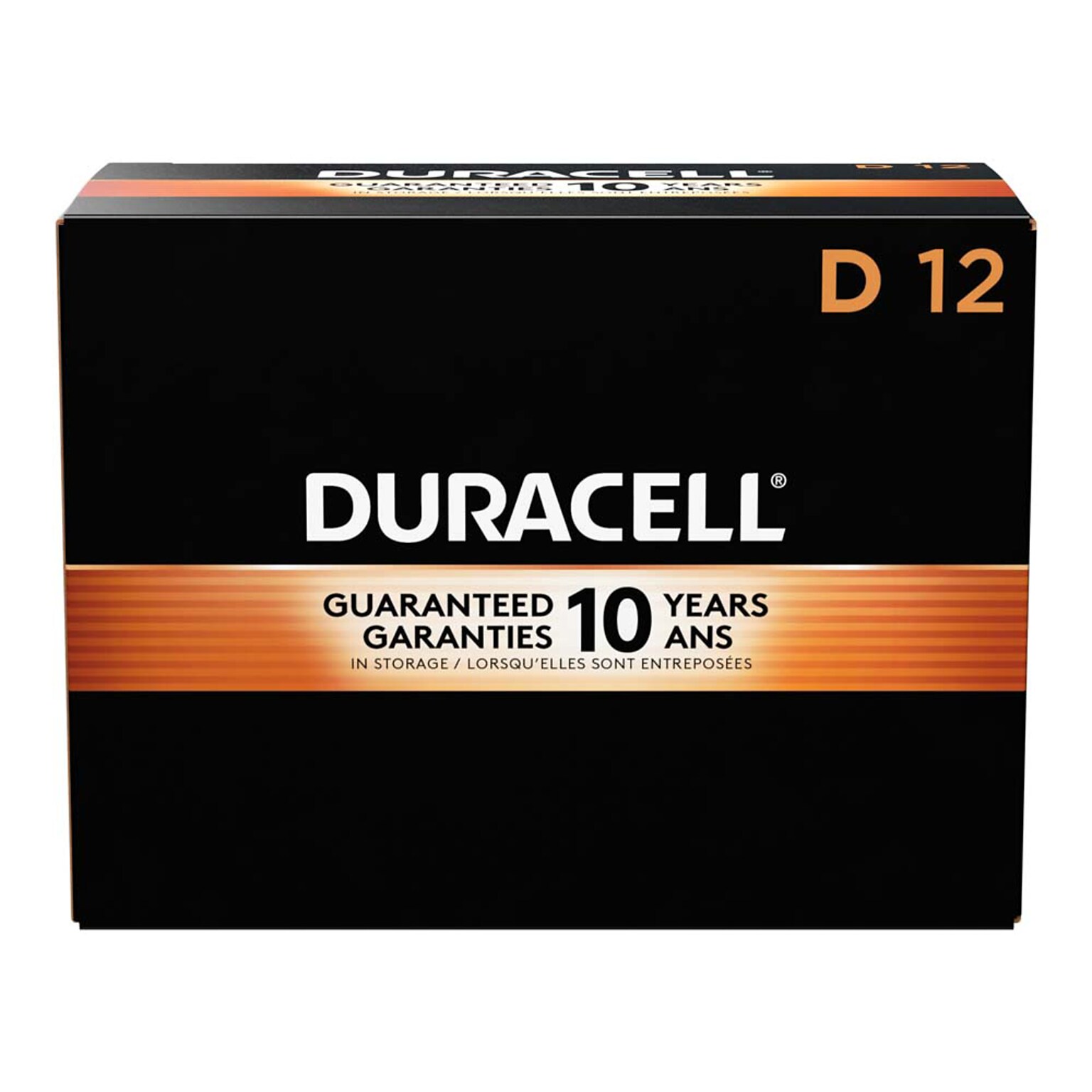 Duracell Coppertop D Alkaline Batteries, 12/Pack (MN1300)