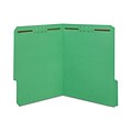 Staples® Reinforced Classification Folder, 2 Expansion, Letter Size, Green, 50/Box (ST18344-CC)