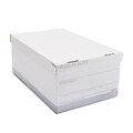 Staples Medium Duty File Box, Lift Off Lid, Legal, White/Gray, 12/Carton (TR59217)