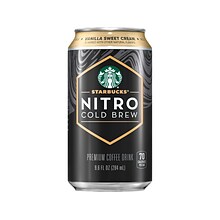 Starbucks Nitro Vanilla Sweet Cream Cold Brew Coffee, 9.6 fl. oz., 12/Carton (19290)