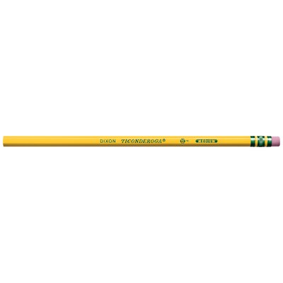 Ticonderoga The World's Best Pencil Wooden Pencil, 2.2mm, #2.5 Medium Lead, Dozen (X13885X)