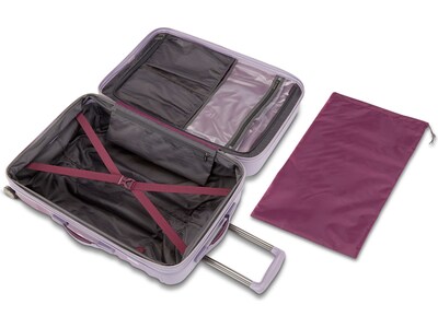 American Tourister Cascade 31 Hardside Suitcase, 4-Wheeled Spinner, Purple Haze (143314-4321)